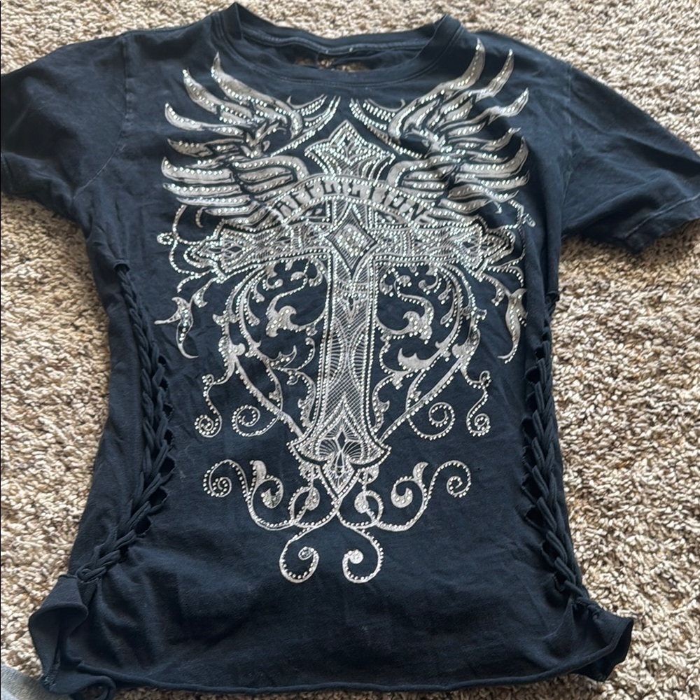 Affliction Black Graphic Tee